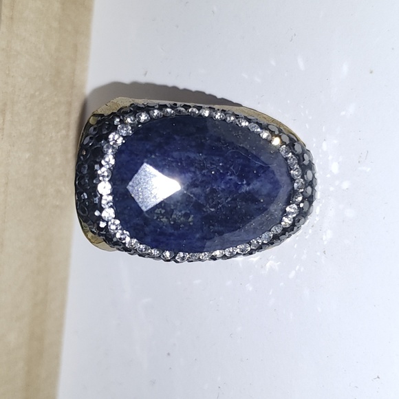 Lavender Blue Rings-A set of 2 Rings-Adjustable Size - Picture 6 of 6